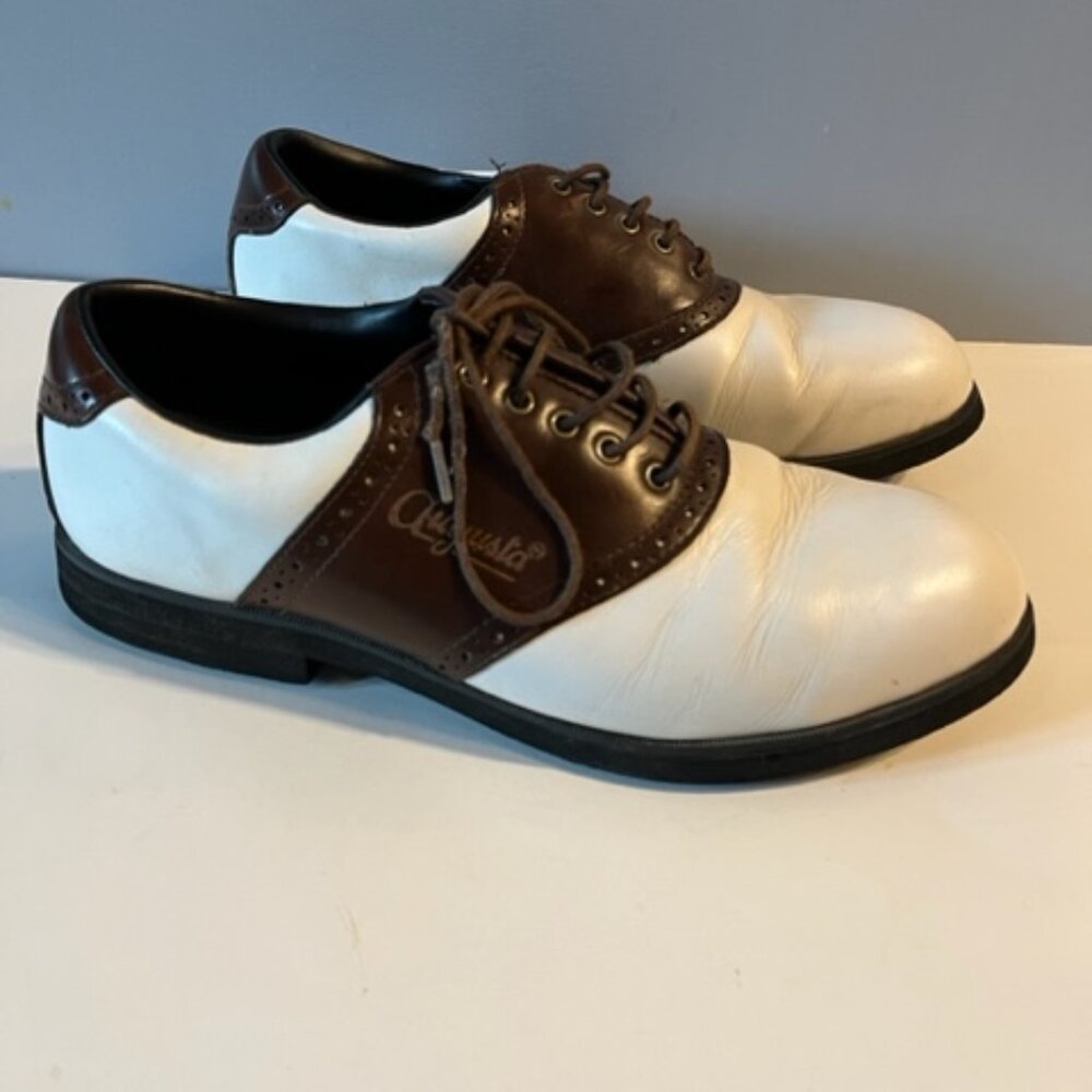 Vtg Augusta All Leather Upper Golf mens golf shoes Size 9M